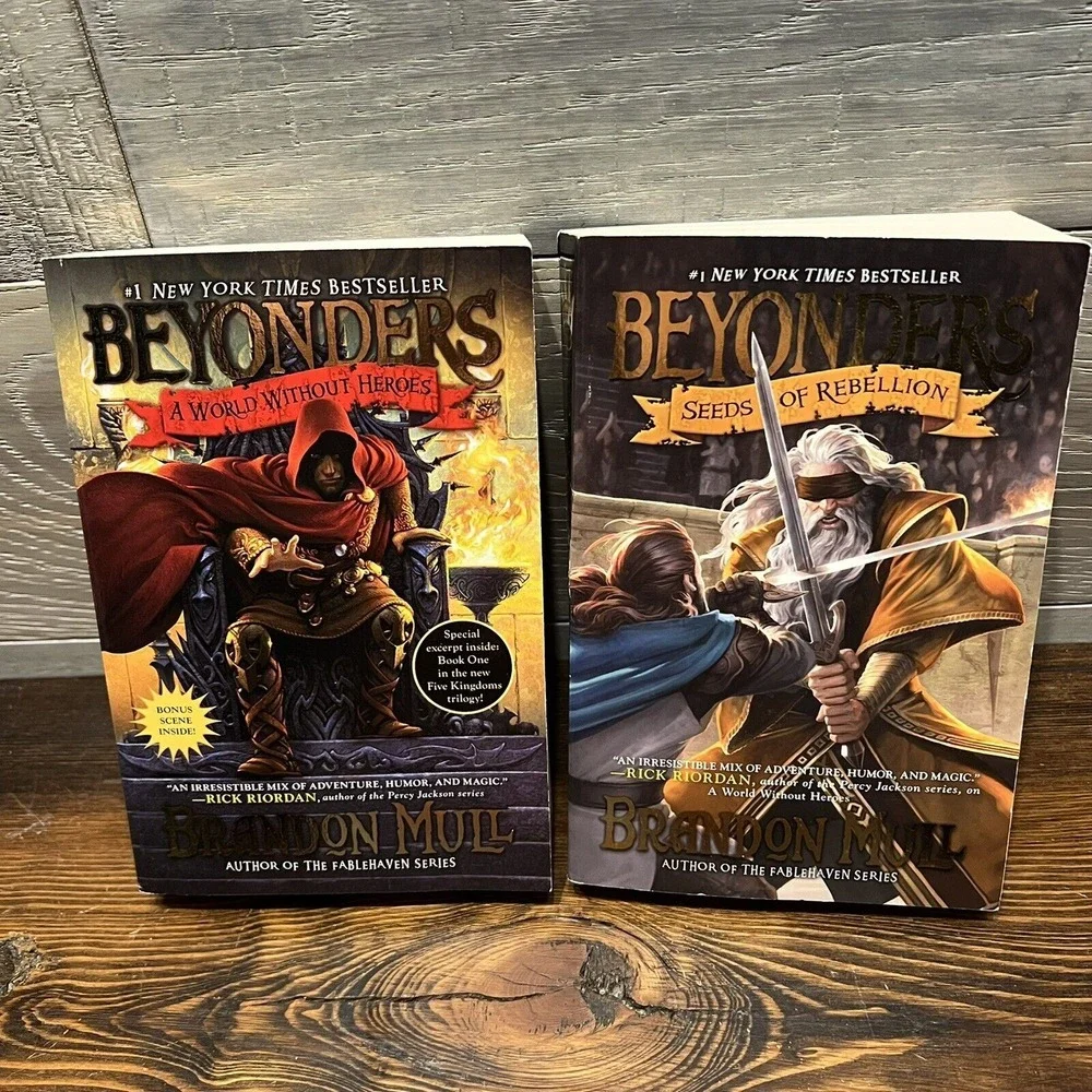 Beyonders Lot Seeds of Rebellion World Without Heroes Book 1 & 2 Brandon Mull PB